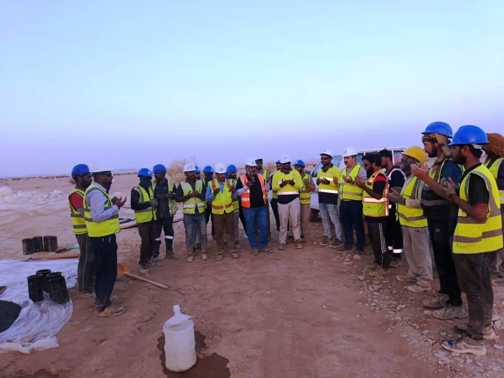 Design & Construction of Source OHTL Supporting 1A Substation — Jazan site photo 4